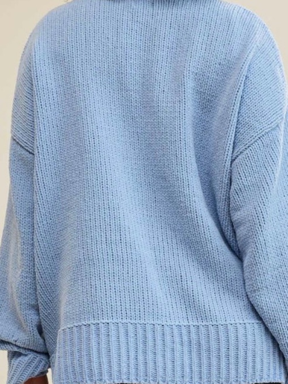 XL Aerie Oversized Chenille “Like Candy” Sweater in Soft Blue - Picture 6 of 16